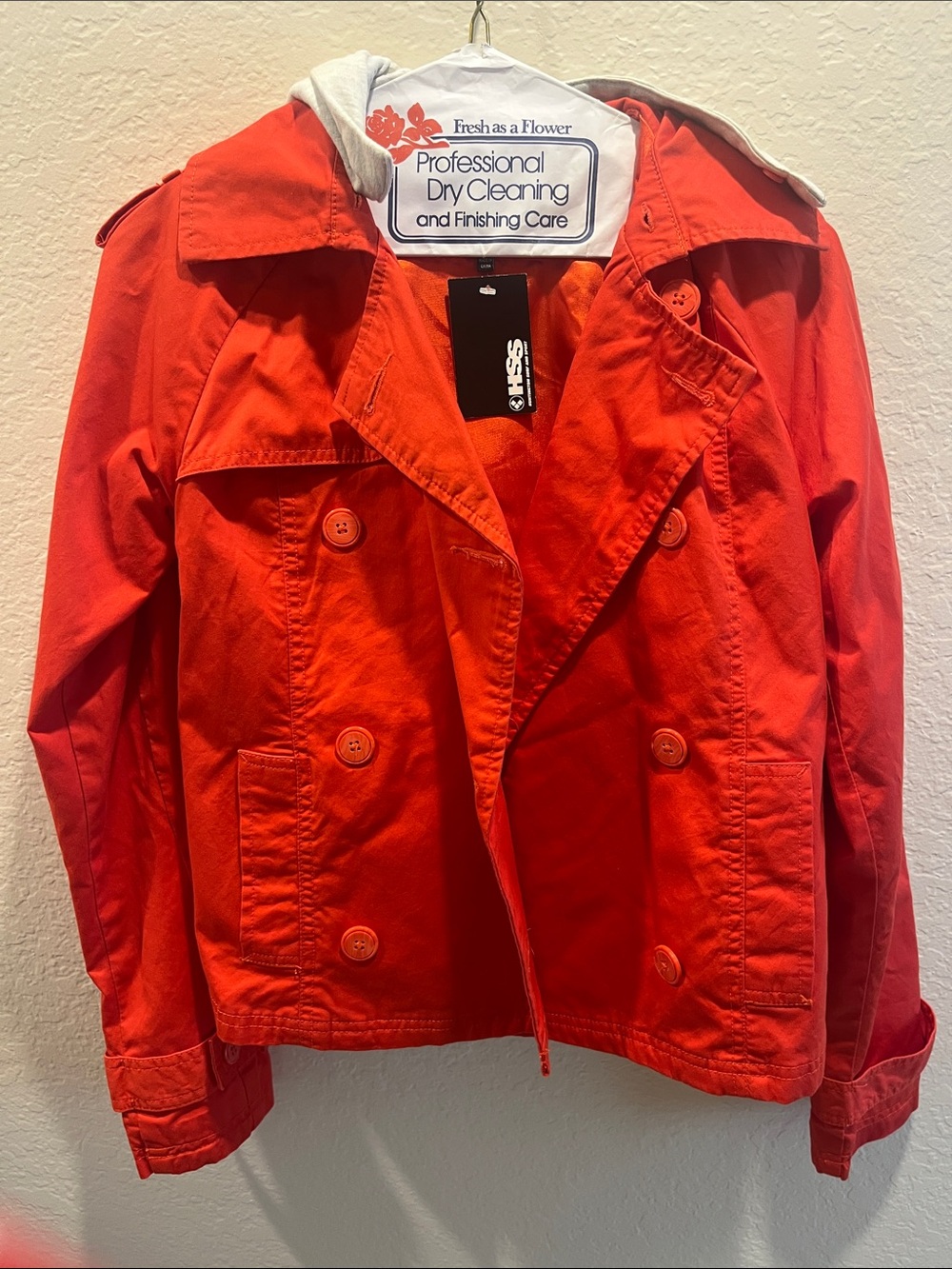 Hurley Bright Orange Double-Breasted Jacket